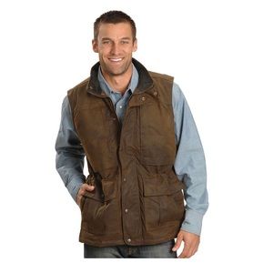Outback Trading Co Oilskin Vest. Unisex. Size Medium- new without tags.